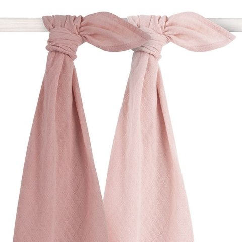 Jollein 2 otulacze bambusowe 115x115 cm BAMBOO Pale Pink Jollein 2 otulacze bambusowe 115x115 cm BAMBOO Pale Pink