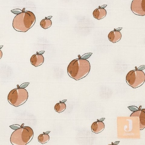 Jollein 2 otulacze niemowlęce Hydrophilic 115x115 cm Brzoskwinie PEACH Jollein 2 otulacze niemowlęce Hydrophilic 115x115 cm Brzoskwinie PEACH