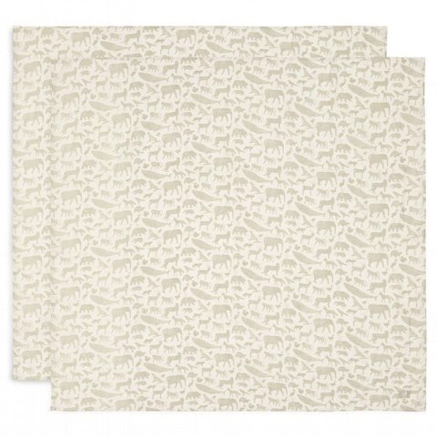 Jollein 2 otulacze niemowlęce Hydrophilic 115x115 cm Zwierzęta ANIMALS Olive Green Jollein 2 otulacze niemowlęce Hydrophilic 115x115 cm Zwierzęta ANIMALS Olive Green