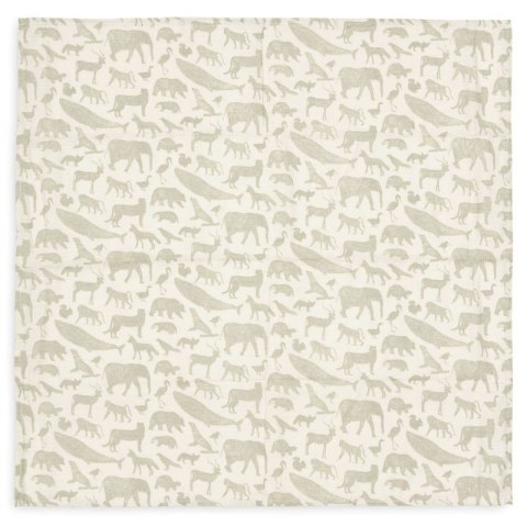 Jollein 2 otulacze niemowlęce Hydrophilic 115x115 cm Zwierzęta ANIMALS Olive Green Jollein 2 otulacze niemowlęce Hydrophilic 115x115 cm Zwierzęta ANIMALS Olive Green