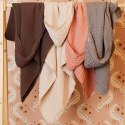 Jollein ręcznik z kapturkiem dla Niemowlaka 75x75 cm MUSLIN Cheastnut Jollein ręcznik z kapturkiem dla Niemowlaka 75x75 cm MUSLIN Cheastnut
