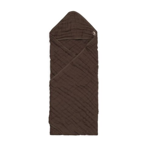 Jollein ręcznik z kapturkiem dla Niemowlaka 75x75 cm MUSLIN Cheastnut Jollein ręcznik z kapturkiem dla Niemowlaka 75x75 cm MUSLIN Cheastnut