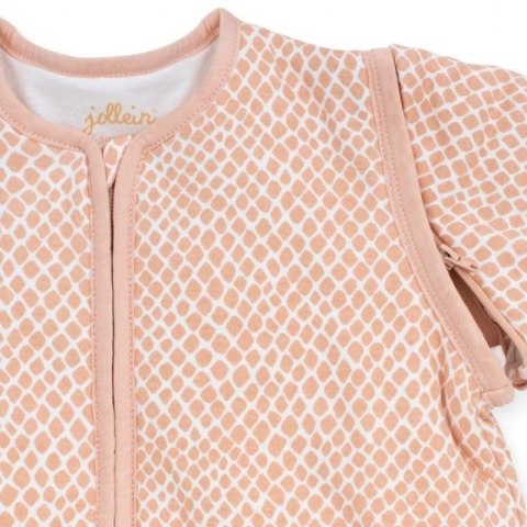 Jollein śpiworek niemowlęcy do spania całoroczny z odpinanymi rękawami 4 Pory Roku SNAKE Pale Pink 70 cm Jollein śpiworek niemowlęcy do spania całoroczny z odpinanymi rękawami 4 Pory Roku SNAKE Pale Pink 70 cm