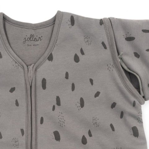 Jollein śpiworek niemowlęcy do spania całoroczny z odpinanymi rękawami 4 Pory Roku SPOT Storm Grey 70 cm Jollein śpiworek niemowlęcy do spania całoroczny z odpinanymi rękawami 4 Pory Roku SPOT Storm Grey 70 cm