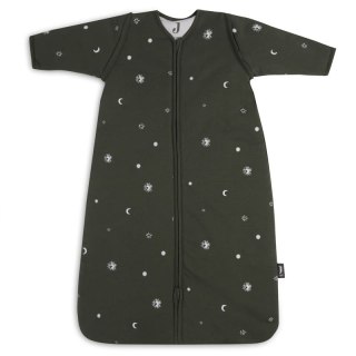 Jollein śpiworek niemowlęcy do spania całoroczny z odpinanymi rękawami STARGAZE Leaf Green 70 cm