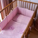 Hi Little One ochraniacz do łóżeczka i kosza oddychający BIO muślin Blush Hi Little One ochraniacz do łóżeczka i kosza oddychający BIO muślin Blush