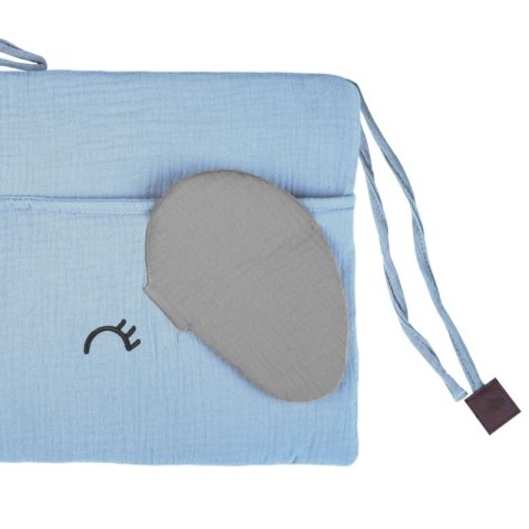 Hi Little One organizer przybornik do łóżeczka ELEPHANT Baby Blue/Grey Hi Little One organizer przybornik do łóżeczka ELEPHANT Baby Blue/Grey