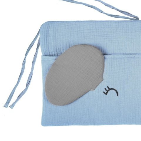 Hi Little One organizer przybornik do łóżeczka ELEPHANT Baby Blue/Grey Hi Little One organizer przybornik do łóżeczka ELEPHANT Baby Blue/Grey
