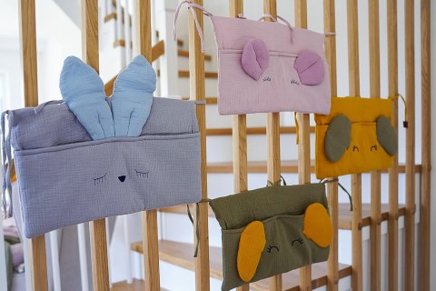Hi Little One organizer przybornik do łóżeczka ELEPHANT Baby Blue/Grey Hi Little One organizer przybornik do łóżeczka ELEPHANT Baby Blue/Grey