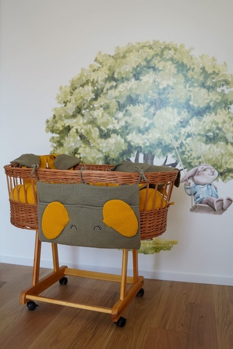 Hi Little One organizer przybornik do łóżeczka ELEPHANT Dark Oak/Mustard Hi Little One organizer przybornik do łóżeczka ELEPHANT Dark Oak/Mustard