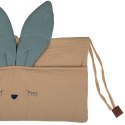 Hi Little One organizer przybornik do łóżeczka SLEEPY BUNNY Beige/Tiffany Hi Little One organizer przybornik do łóżeczka SLEEPY BUNNY Beige/Tiffany