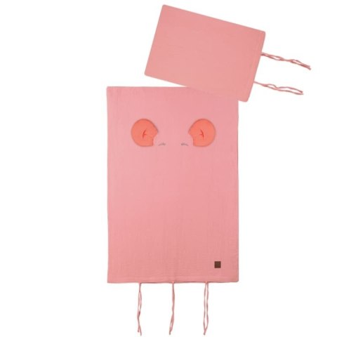 Hi Little One poszewka na pościel dla niemowląt z oddychającej organicznej BIO bawełny MOUSE Soft Rose/Coral Hi Little One poszewka na pościel dla niemowląt z oddychającej organicznej BIO bawełny MOUSE Soft Rose/Coral