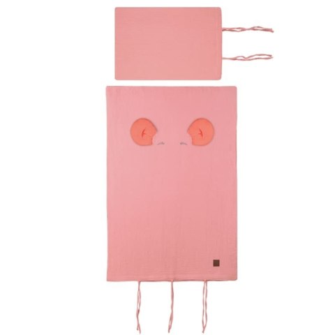 Hi Little One poszewka na pościel dla niemowląt z oddychającej organicznej BIO bawełny MOUSE Soft Rose/Coral Hi Little One poszewka na pościel dla niemowląt z oddychającej organicznej BIO bawełny MOUSE Soft Rose/Coral