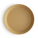 Mushie - 2 talerzyki Round Mustard Mushie - 2 talerzyki Round Mustard