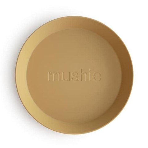 Mushie - 2 talerzyki Round Mustard Mushie - 2 talerzyki Round Mustard