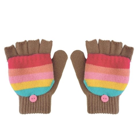 Rockahula Kids rękawiczki zimowe dla dziewczynki Rainbow Stripe 7-10 lat Rockahula Kids rękawiczki zimowe dla dziewczynki Rainbow Stripe 7-10 lat