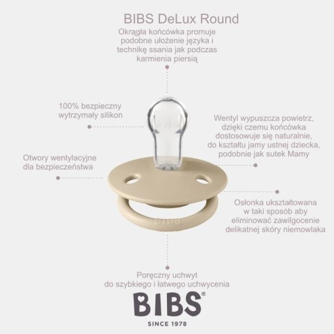 BIBS DE LUX HONEY BEE Smoczek uspokajający silikonowy ONE SIZE BIBS DE LUX HONEY BEE Smoczek uspokajający silikonowy ONE SIZE