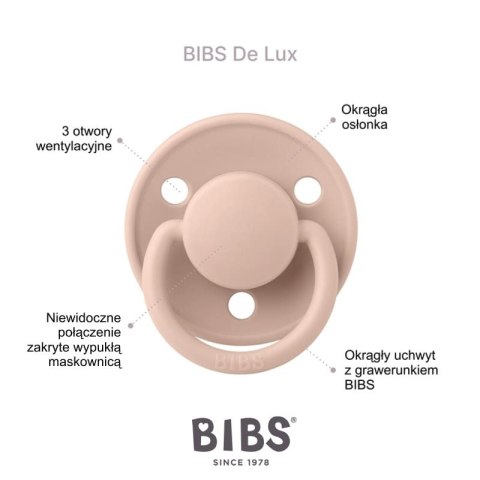 BIBS DE LUX HONEY BEE Smoczek uspokajający silikonowy ONE SIZE BIBS DE LUX HONEY BEE Smoczek uspokajający silikonowy ONE SIZE