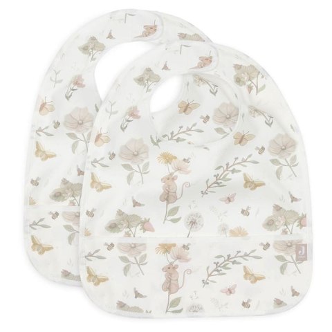 Jollein 2 śliniaki wodoodporne z kieszonką Myszki DREAMY MOUSE Jollein 2 śliniaki wodoodporne z kieszonką Myszki DREAMY MOUSE