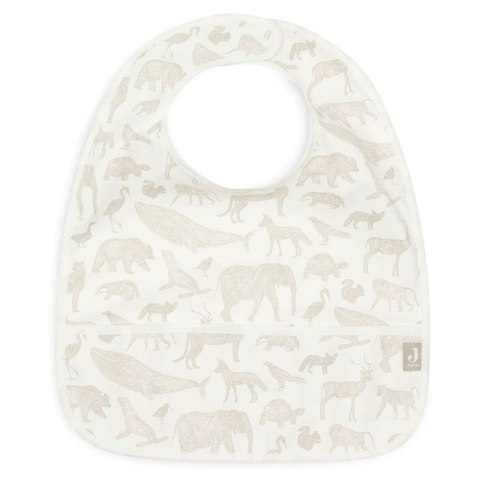 Jollein 2 śliniaki wodoodporne z kieszonką Zwierzęta ANIMALS Olive Green Jollein 2 śliniaki wodoodporne z kieszonką Zwierzęta ANIMALS Olive Green