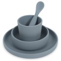 Jollein silikonowa zastawa do nauki samodzielnego jedzenia 4 szt STORM GREY Jollein silikonowa zastawa do nauki samodzielnego jedzenia 4 szt STORM GREY