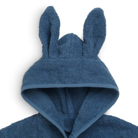 Jollein szlafroczek niemowlęcy z kapturem 1-2 lata Króliczek RABBIT FROTTE JEANS BLUE Jollein szlafroczek niemowlęcy z kapturem 1-2 lata Króliczek RABBIT FROTTE JEANS BLUE