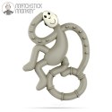 Matchstick Monkey Mini gryzak silikonowy sensoryczny ze szczoteczką Grey Matchstick Monkey Mini gryzak silikonowy sensoryczny ze szczoteczką Grey