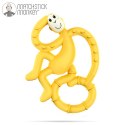 Matchstick Monkey Mini gryzak silikonowy sensoryczny ze szczoteczką Yellow Matchstick Monkey Mini gryzak silikonowy sensoryczny ze szczoteczką Yellow
