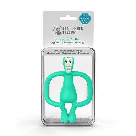 Matchstick Monkey gryzak silikonowy sensoryczny z mini szczoteczką Animals Crocodile Matchstick Monkey gryzak silikonowy sensoryczny z mini szczoteczką Animals Crocodile