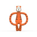 Matchstick Monkey gryzak silikonowy sensoryczny z mini szczoteczką Animals Tygrysek Matchstick Monkey gryzak silikonowy sensoryczny z mini szczoteczką Animals Tygrysek