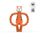 Matchstick Monkey gryzak silikonowy sensoryczny z mini szczoteczką Animals Tygrysek Matchstick Monkey gryzak silikonowy sensoryczny z mini szczoteczką Animals Tygrysek
