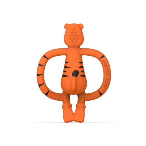 Matchstick Monkey gryzak silikonowy sensoryczny z mini szczoteczką Animals Tygrysek Matchstick Monkey gryzak silikonowy sensoryczny z mini szczoteczką Animals Tygrysek