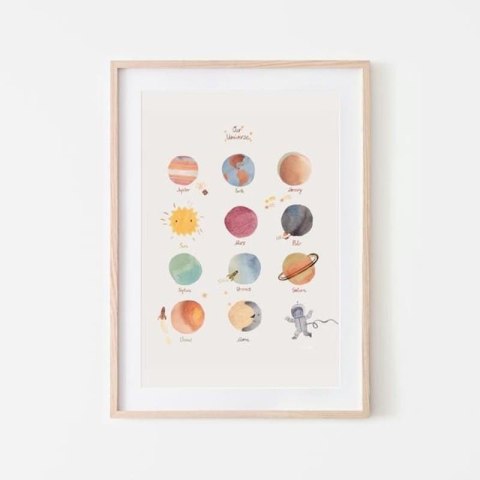 Mushie - Plakat Planety Large Mushie - Plakat Planety Large