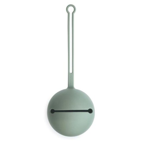 Mushie silikonowe etui pojemnik na smoczki Kula Ball Cambrige Blue Mushie silikonowe etui pojemnik na smoczki Kula Ball Cambrige Blue