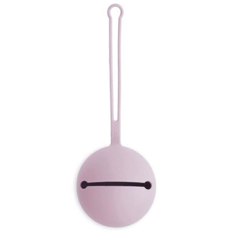 Mushie silikonowe etui pojemnik na smoczki Kula Ball Soft Lilac Mushie silikonowe etui pojemnik na smoczki Kula Ball Soft Lilac