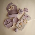 Mushie silikonowe etui pojemnik na smoczki Kula Ball Soft Lilac Mushie silikonowe etui pojemnik na smoczki Kula Ball Soft Lilac