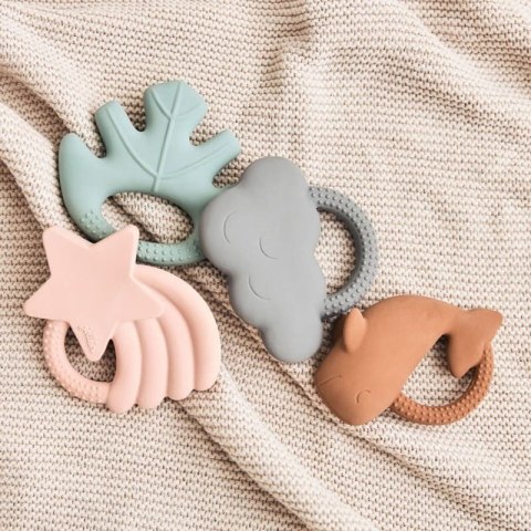 Jollein gryzak dla niemowlaka kauczuku naturalny Wieloryb WHALE Caramel Jollein gryzak dla niemowlaka kauczuku naturalny Wieloryb WHALE Caramel