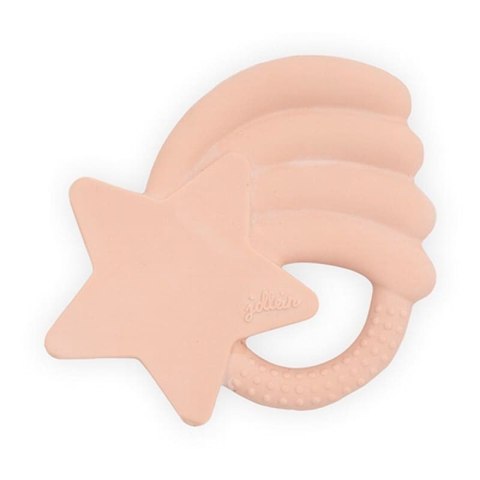 Jollein gryzak kauczuk naturalny Gwiazdka Falling Star Pale Pink Jollein gryzak kauczuk naturalny Gwiazdka Falling Star Pale Pink