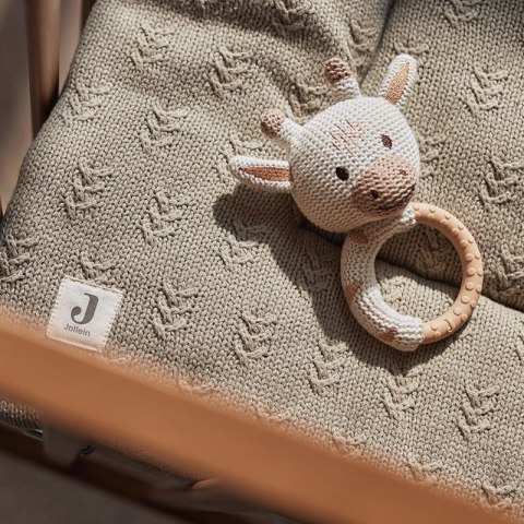 Jollein gryzak silikonowy z grzechotką Żyrafa GIRAFFE Jollein gryzak silikonowy z grzechotką Żyrafa GIRAFFE