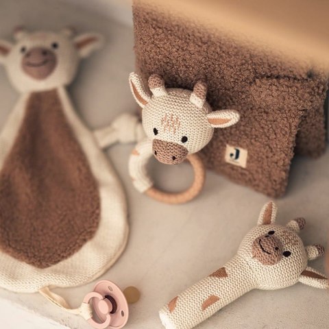 Jollein gryzak silikonowy z grzechotką Żyrafa GIRAFFE Jollein gryzak silikonowy z grzechotką Żyrafa GIRAFFE