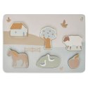 Jollein puzzle drewniane montessori FARM Jollein puzzle drewniane montessori FARM