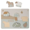 Jollein puzzle drewniane montessori FARM Jollein puzzle drewniane montessori FARM
