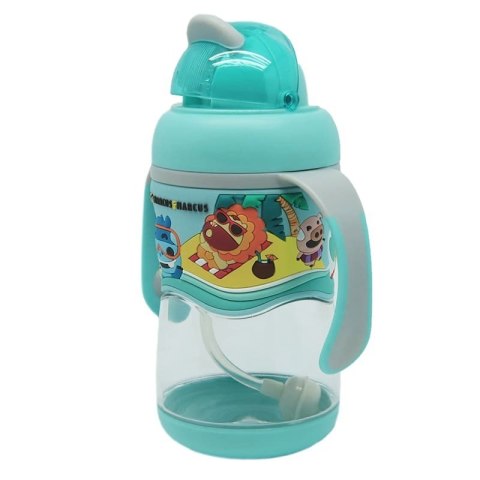 Marcus & Marcus butelka/bidon z obciążoną słomką 3D 2w1 350 ml Mint Ollie Marcus & Marcus butelka/bidon z obciążoną słomką 3D 2w1 350 ml Mint Ollie