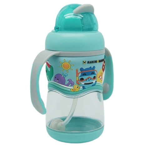 Marcus & Marcus butelka/bidon z obciążoną słomką 3D 2w1 350 ml Mint Ollie Marcus & Marcus butelka/bidon z obciążoną słomką 3D 2w1 350 ml Mint Ollie