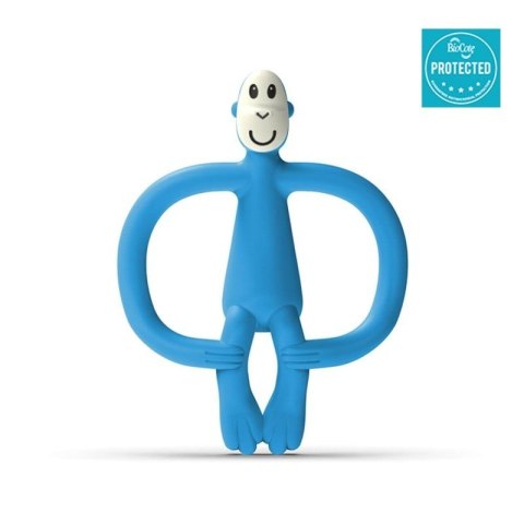 Matchstick Monkey gryzak silikonowy sensoryczny ze szczoteczką BioCote Azure Blue Matchstick Monkey gryzak silikonowy sensoryczny ze szczoteczką BioCote Azure Blue