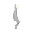 Matchstick Monkey gryzak silikonowy sensoryczny ze szczoteczką BioCote Grey Matchstick Monkey gryzak silikonowy sensoryczny ze szczoteczką BioCote Grey