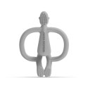 Matchstick Monkey gryzak silikonowy sensoryczny ze szczoteczką BioCote Grey Matchstick Monkey gryzak silikonowy sensoryczny ze szczoteczką BioCote Grey