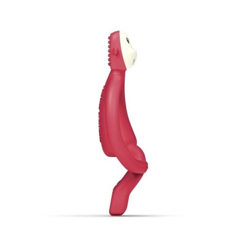 Matchstick Monkey gryzak silikonowy sensoryczny ze szczoteczką BioCote Velvet Red Matchstick Monkey gryzak silikonowy sensoryczny ze szczoteczką BioCote Velvet Red