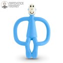 Matchstick Monkey gryzak silikonowy sensoryczny ze szczoteczką Błękitny Matchstick Monkey gryzak silikonowy sensoryczny ze szczoteczką Błękitny