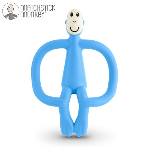 Matchstick Monkey gryzak silikonowy sensoryczny ze szczoteczką Błękitny Matchstick Monkey gryzak silikonowy sensoryczny ze szczoteczką Błękitny